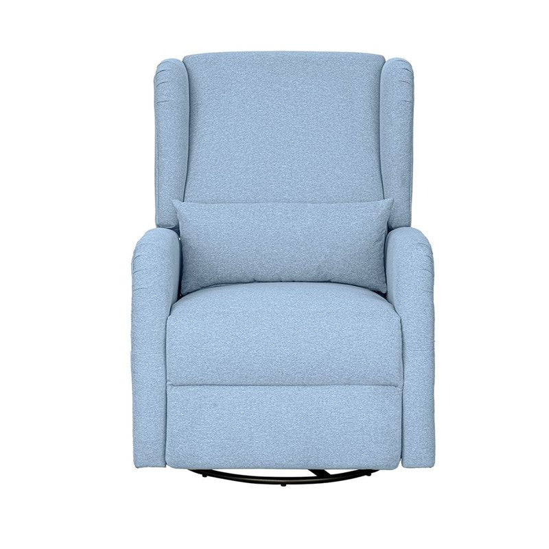 Candace Power Recliner Swivel Glider in Blue