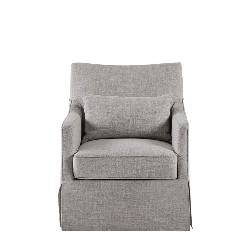 London Skirted Swivel Chair - view 3