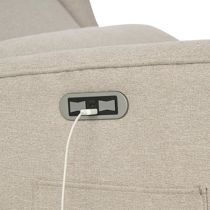 Candace Power Recliner Swivel Glider in Beige