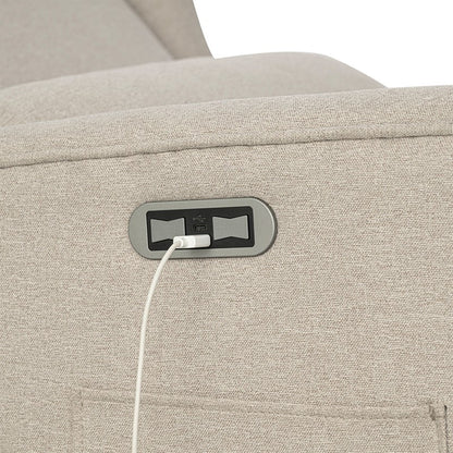 Candace Power Recliner Swivel Glider in Beige