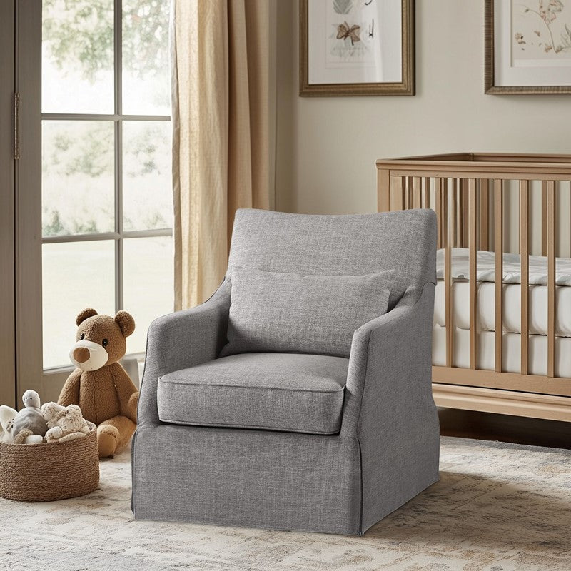 London Skirted Swivel Chair - view 2