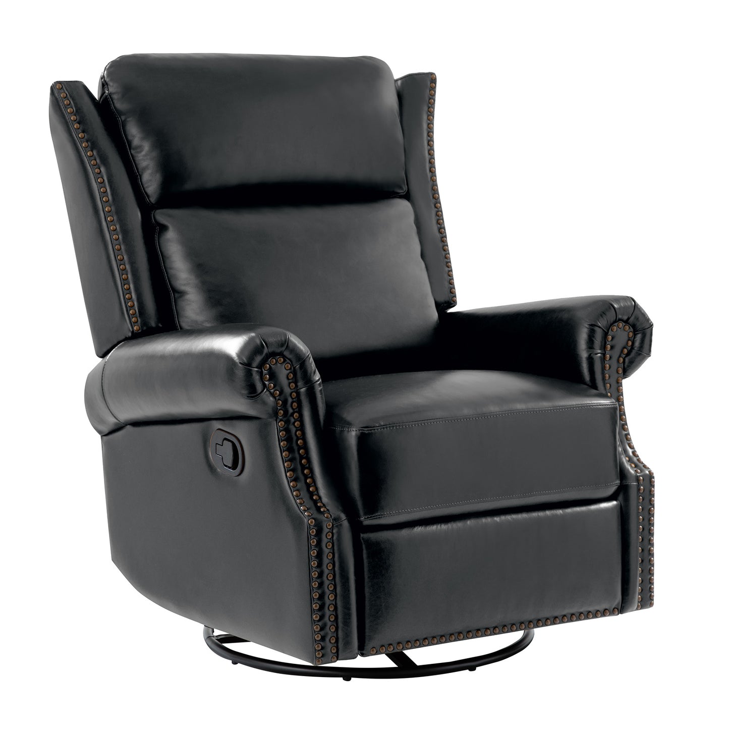 Albert Genuine Leather Manual Swivel Glider Recliner