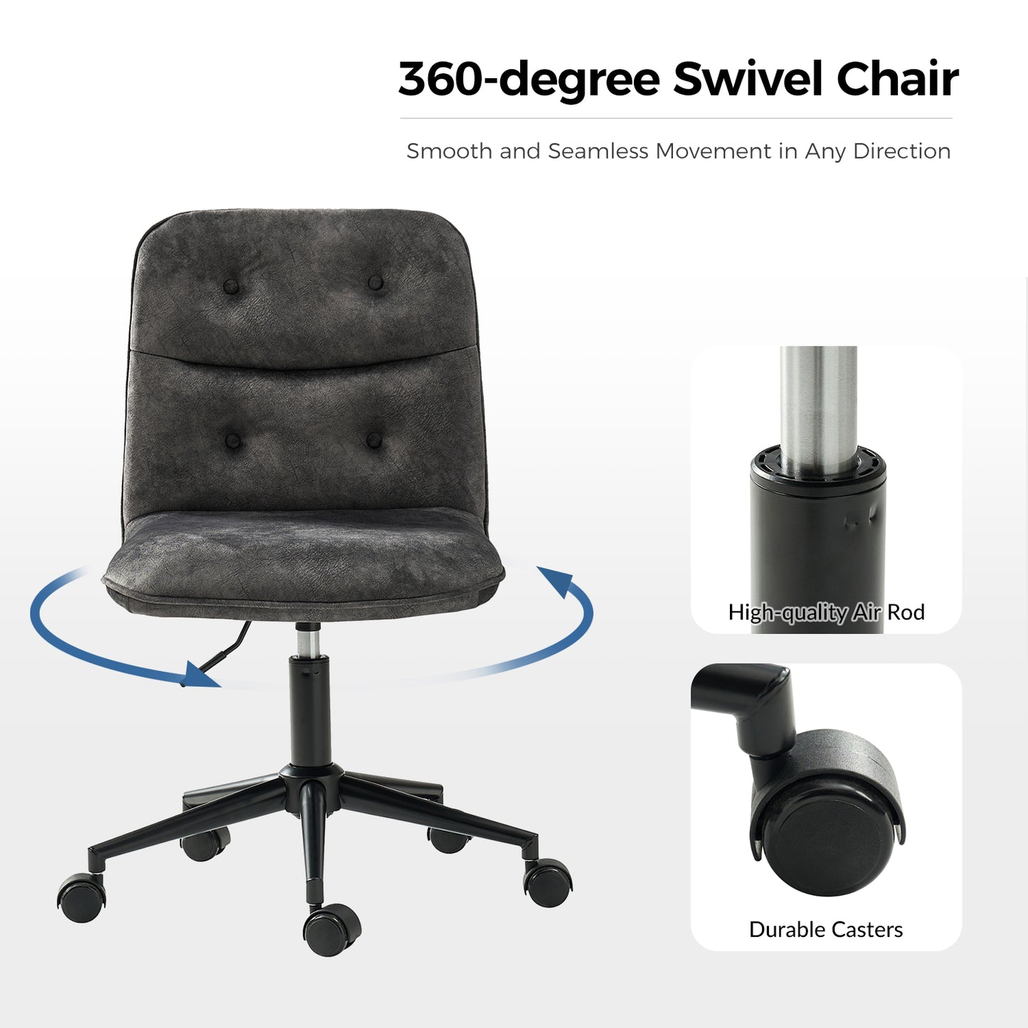 Jordan Upholstered Swivel Task Chair