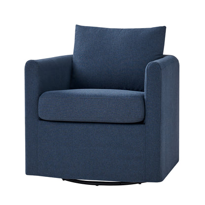 Asser Slipcovered Swivel Chair