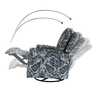 Kaspar Manual Swivel Glider Recliner