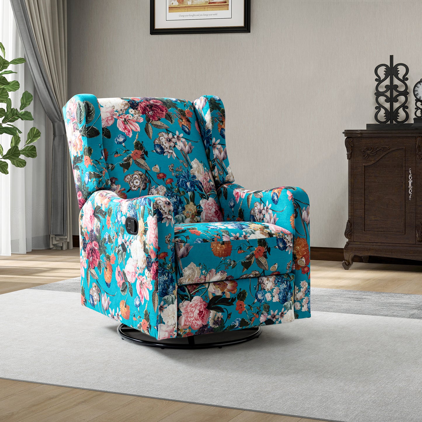 George Manual Swivel Glider Recliner