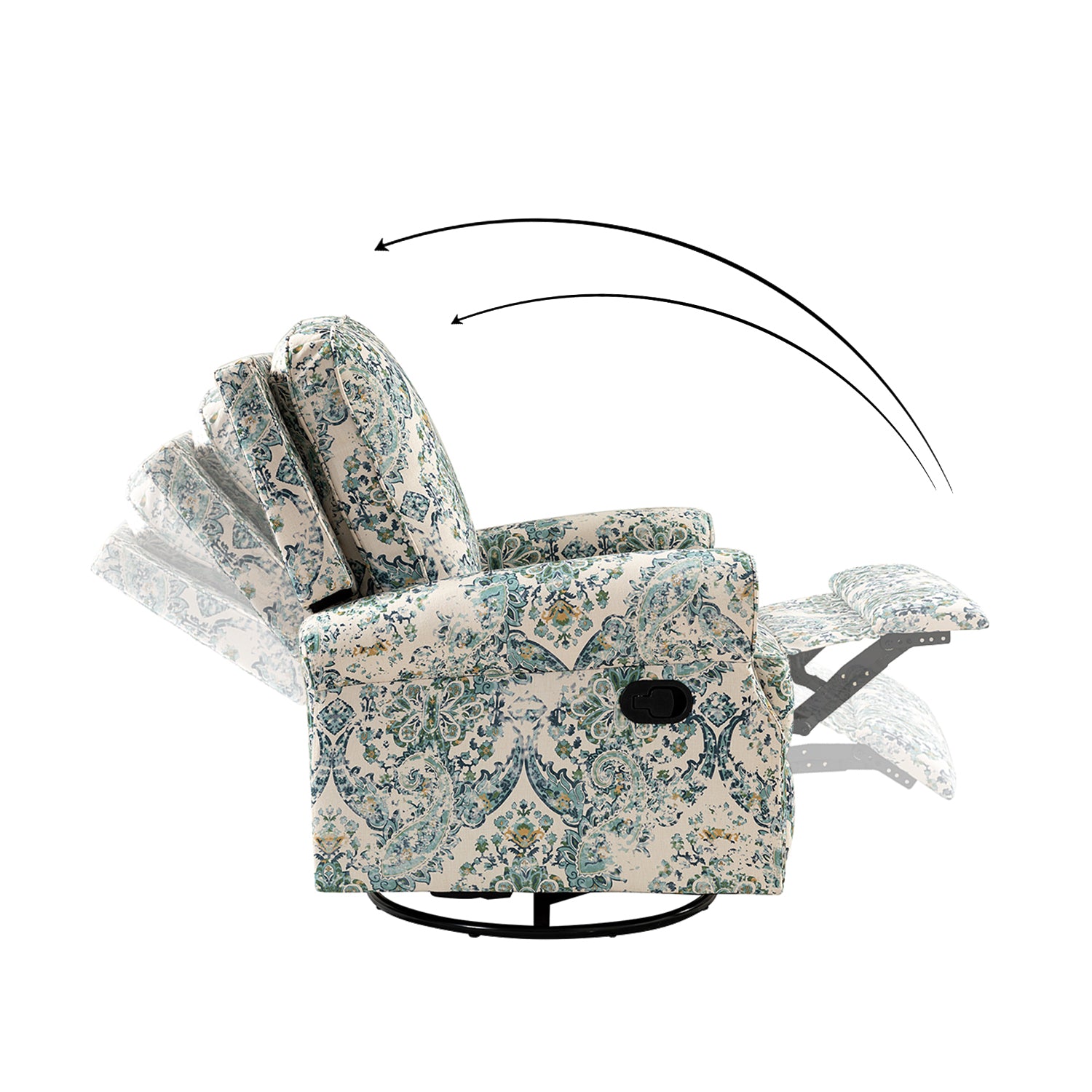 Kaspar Manual Swivel Glider Recliner