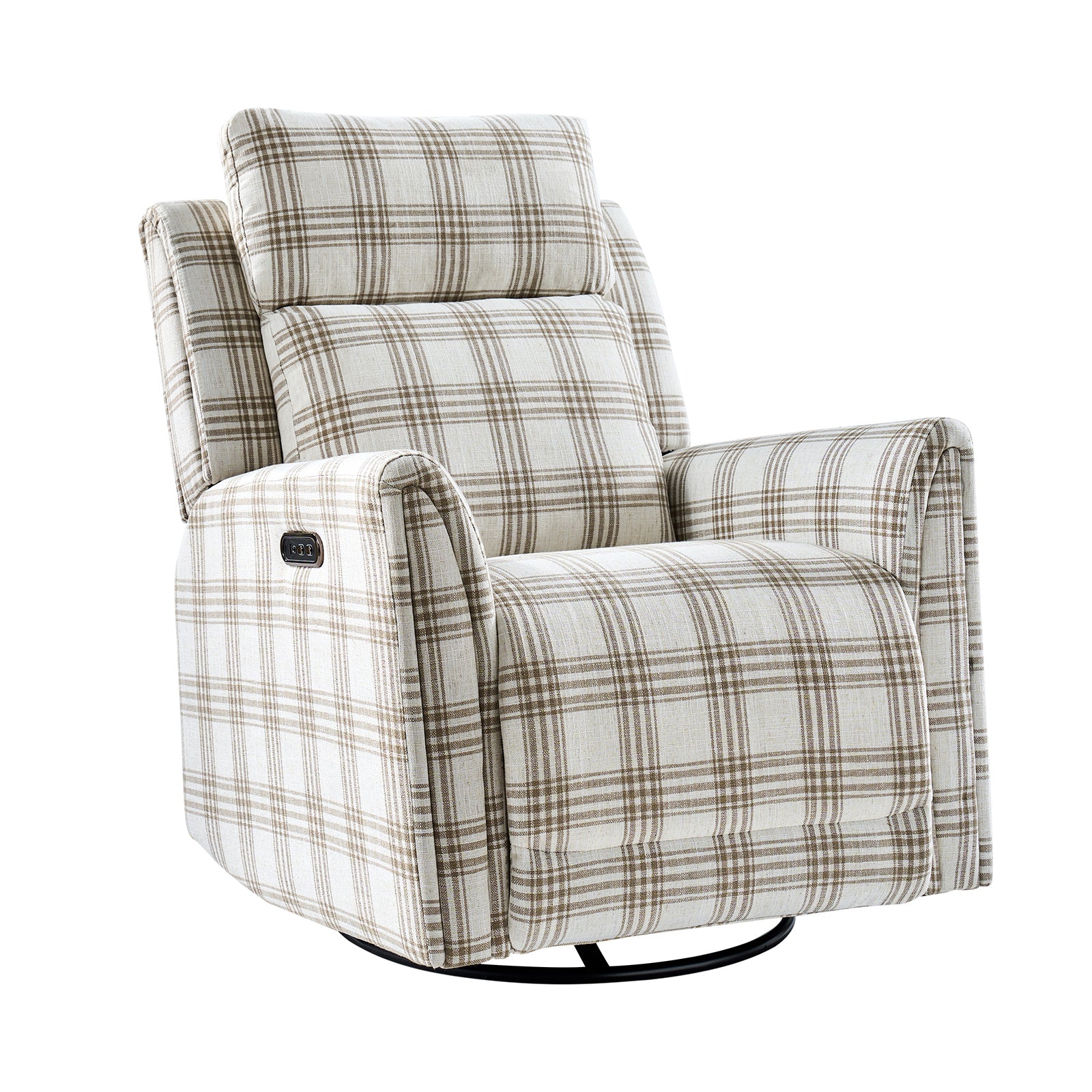 Alfons Swivel And Rocker Power Recliner With Headrest