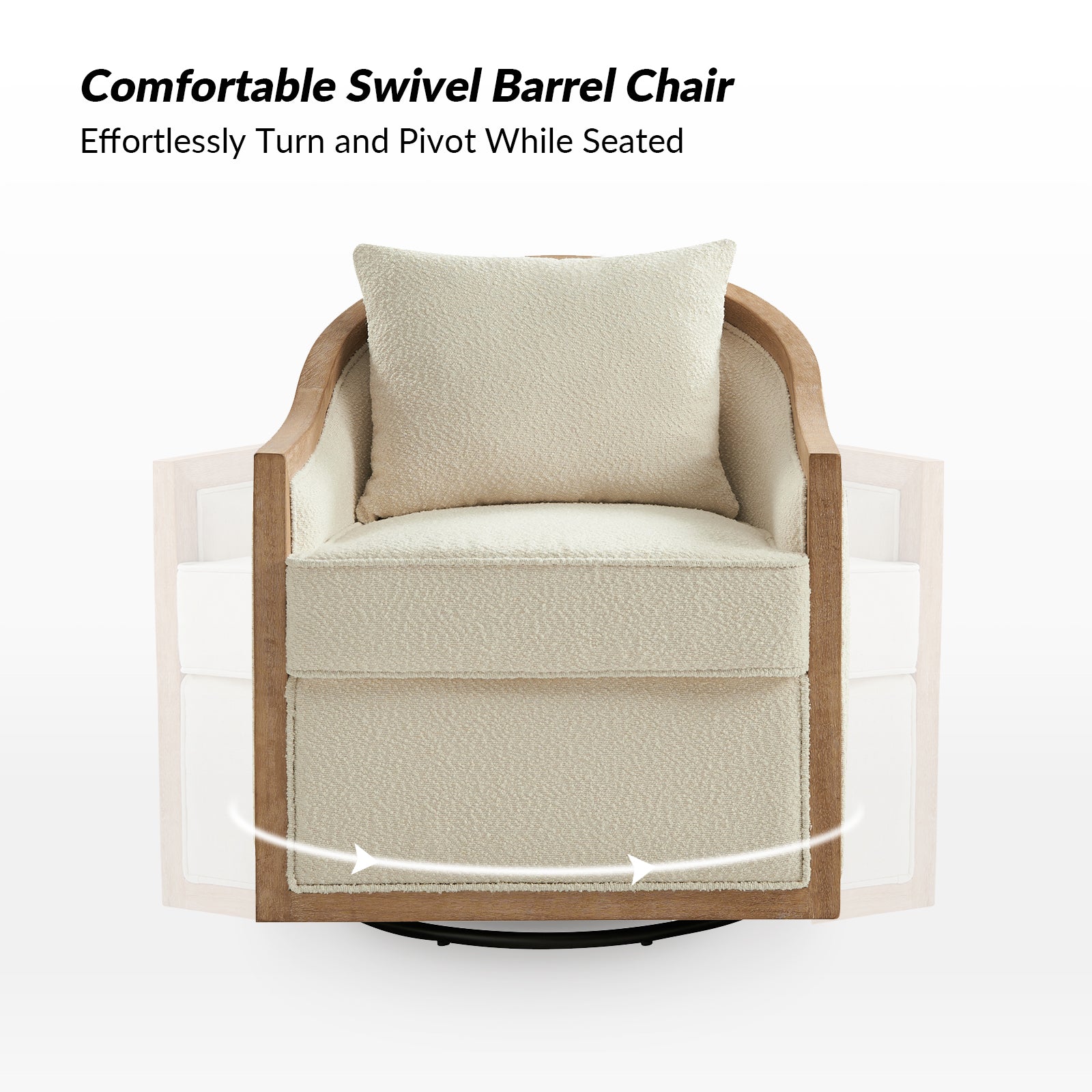 Paul Jess Farmhouse Swivel Chair