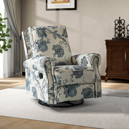 Kaspar Manual Swivel Glider Recliner