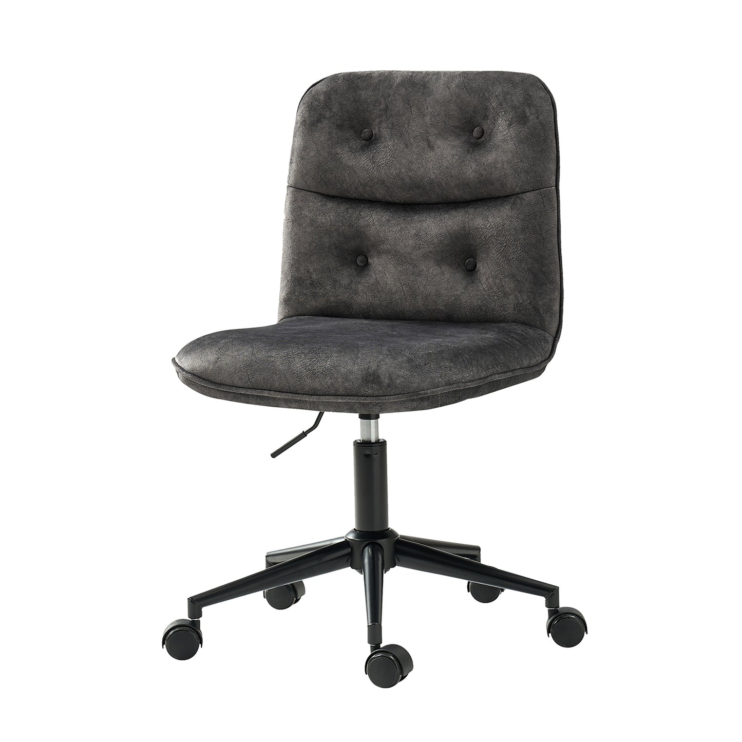Jordan Upholstered Swivel Task Chair in Charcoal