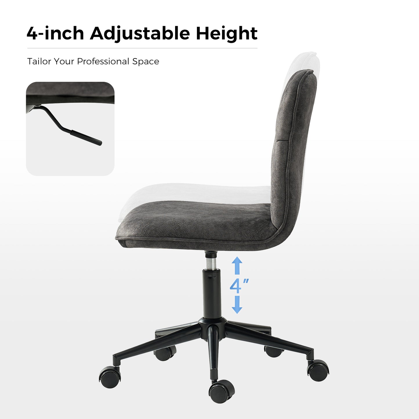 Jordan Upholstered Swivel Task Chair