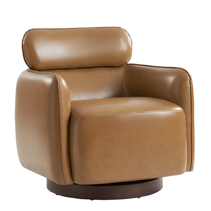 Othon Swivel Chair in Camel