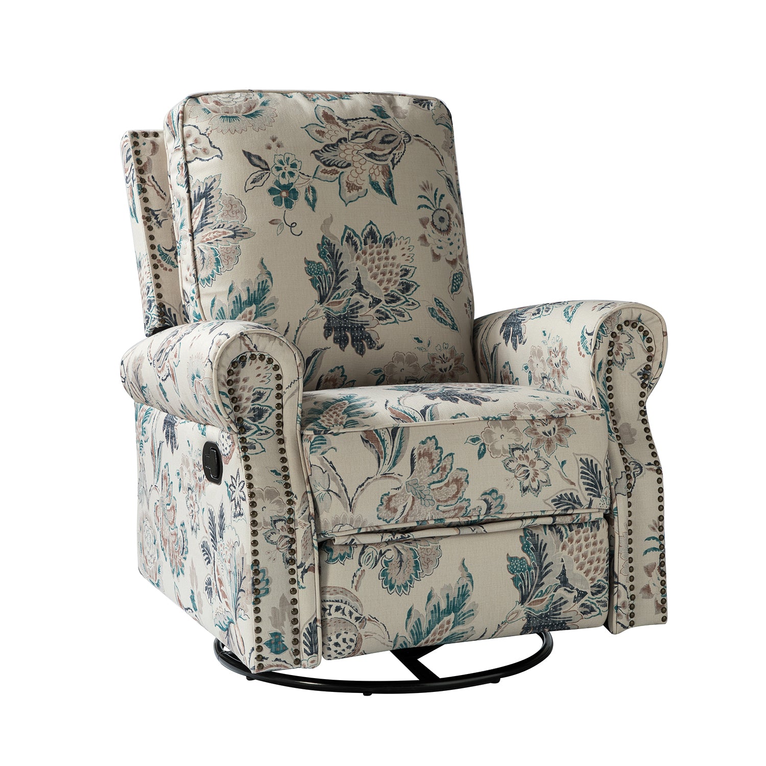 Kaspar Manual Swivel Glider Recliner