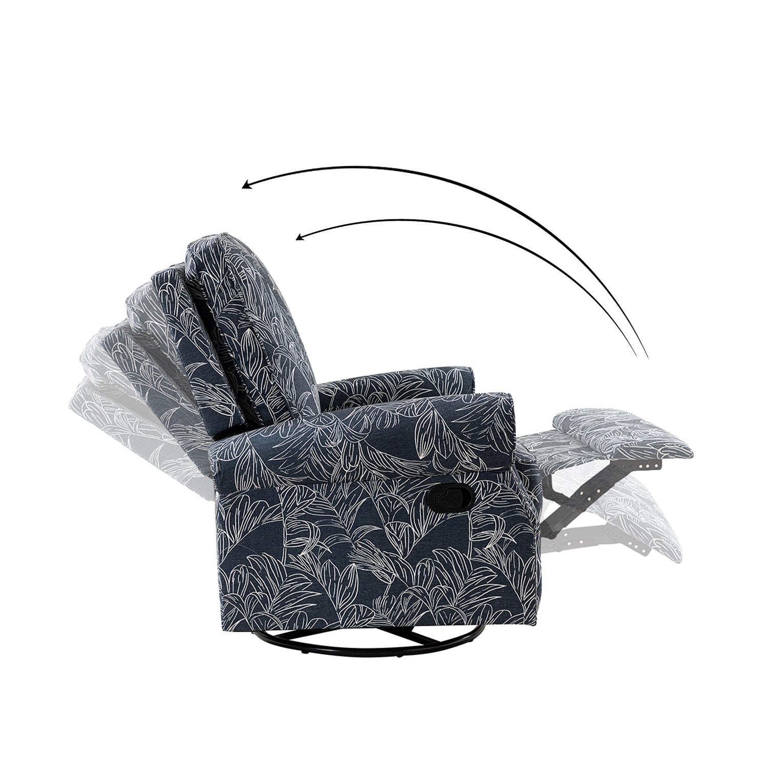 Kaspar Manual Swivel Glider Recliner