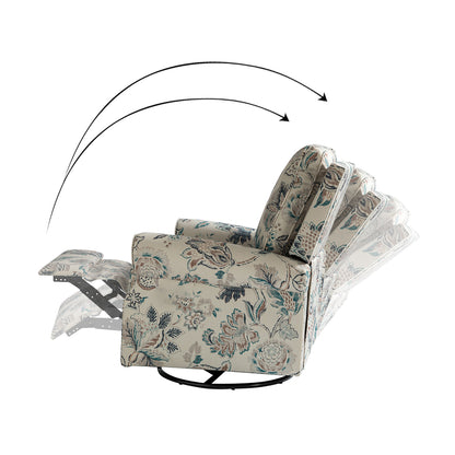 Kaspar Manual Swivel Glider Recliner