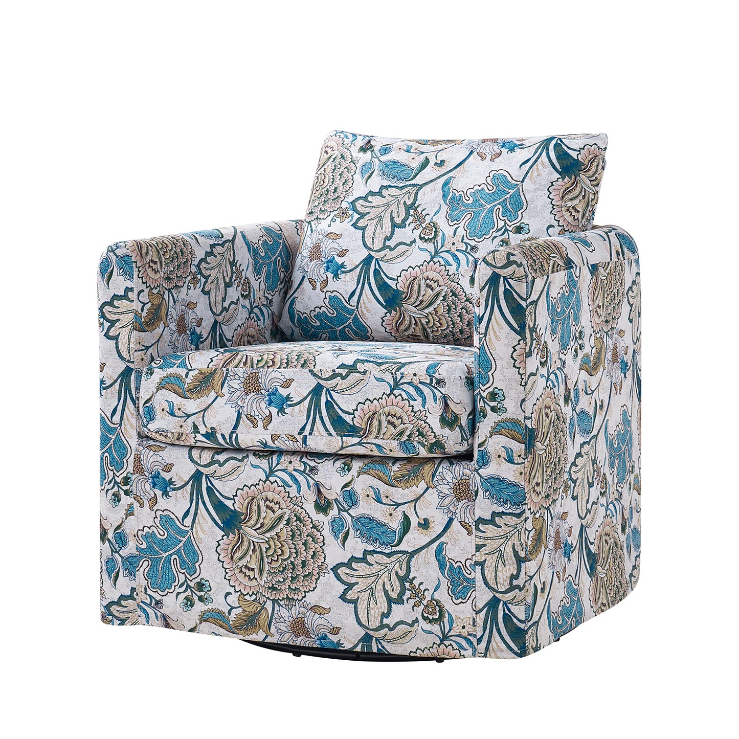 Armando Slipcovered Swivel Chair
