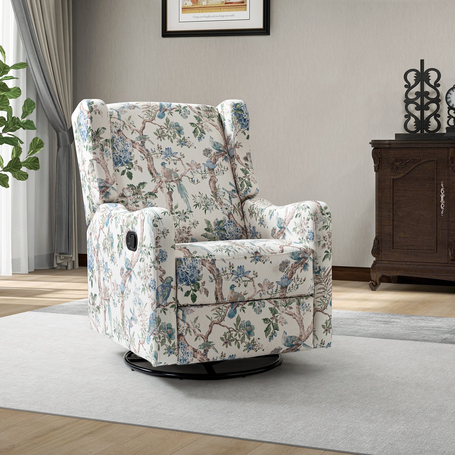 George Manual Swivel Glider Recliner