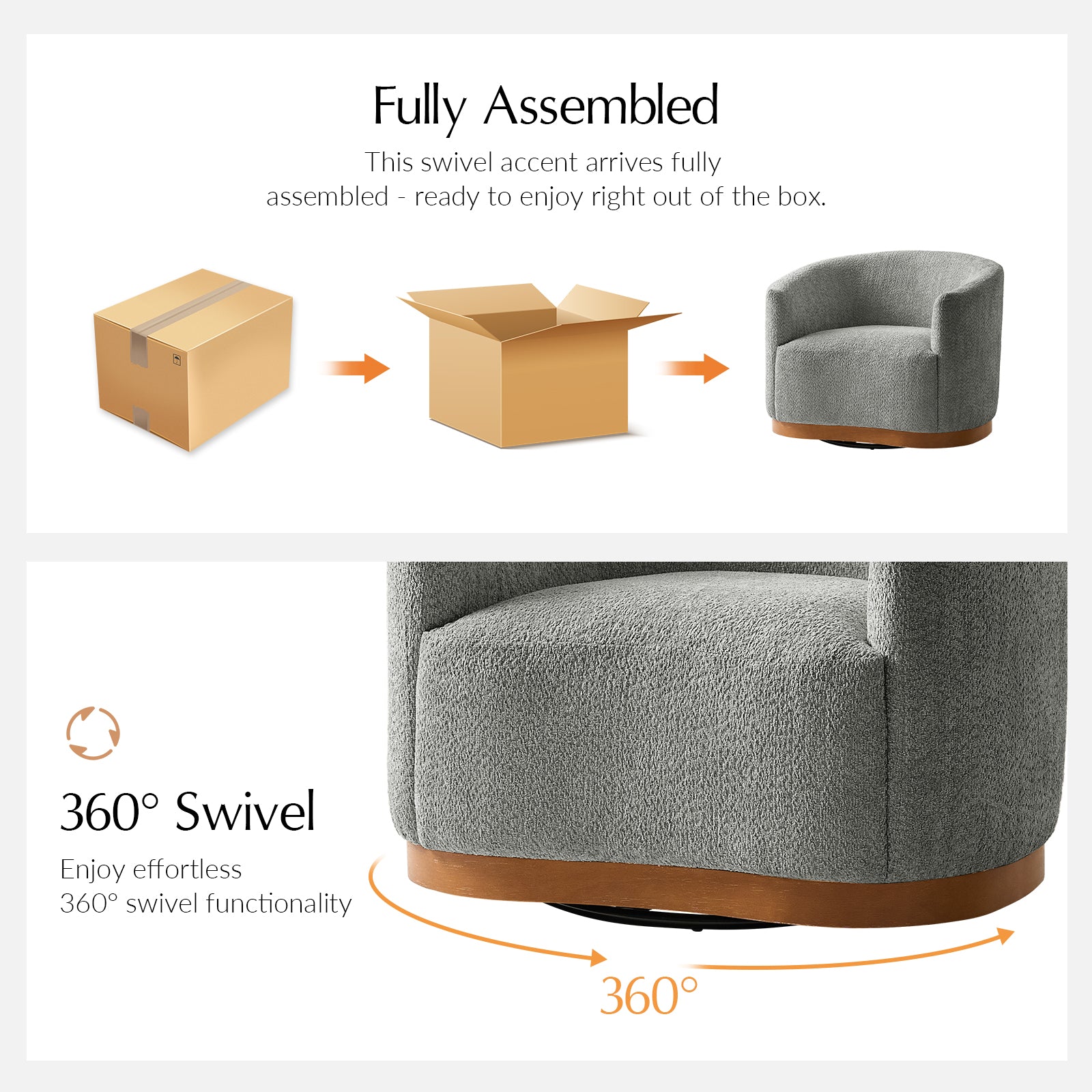 Alva Swivel Armchair
