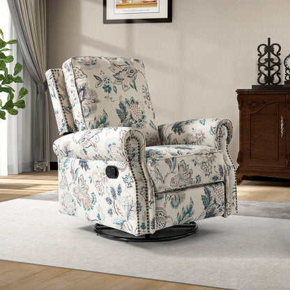 Kaspar Manual Swivel Glider Recliner