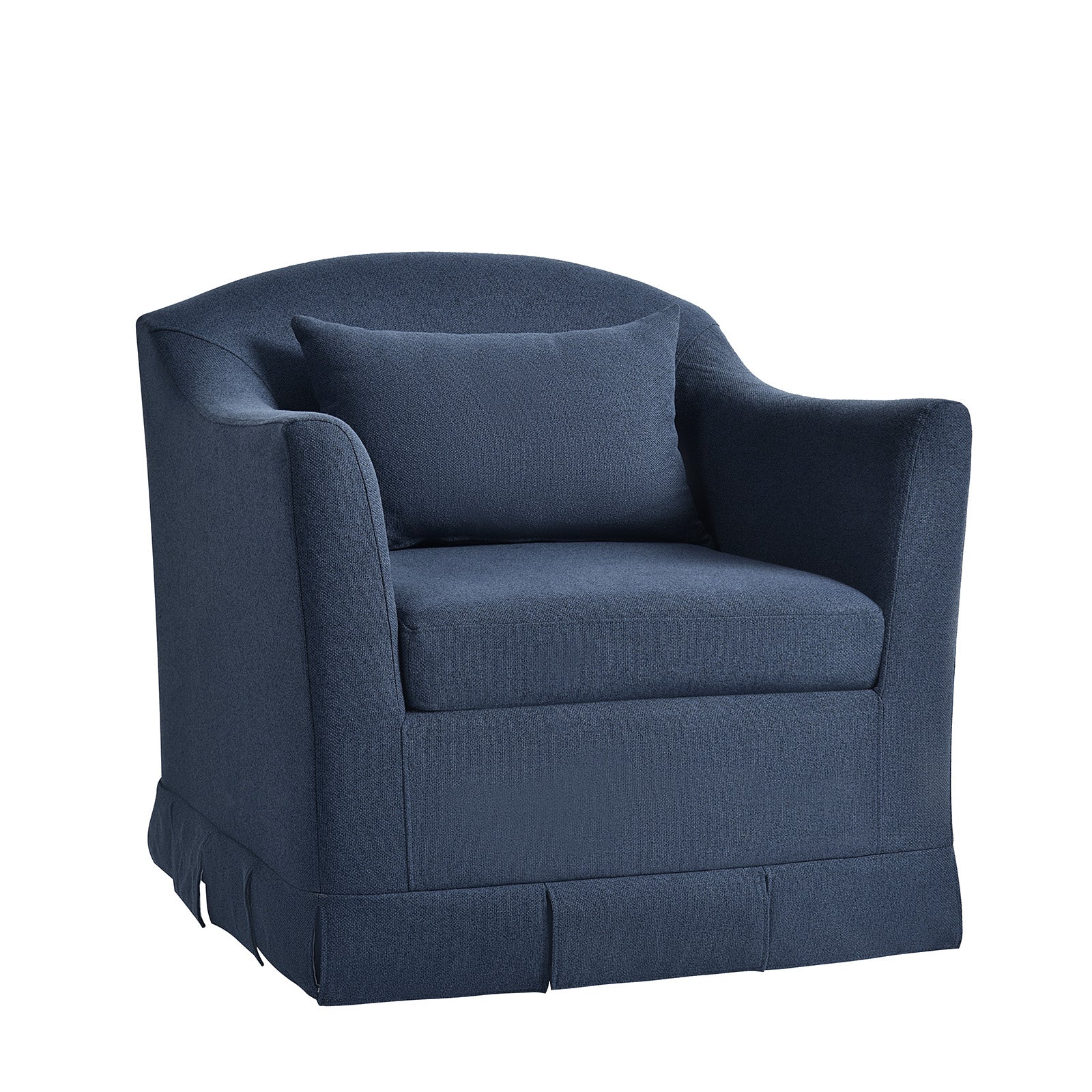 Patricia Slipcovered Swivel Armchair
