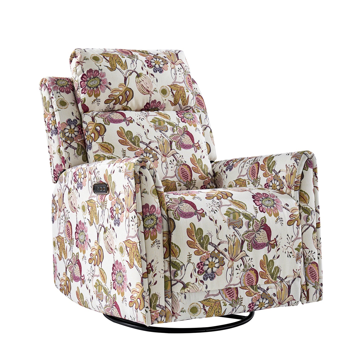 Alfons Swivel And Rocker Power Recliner With Headrest