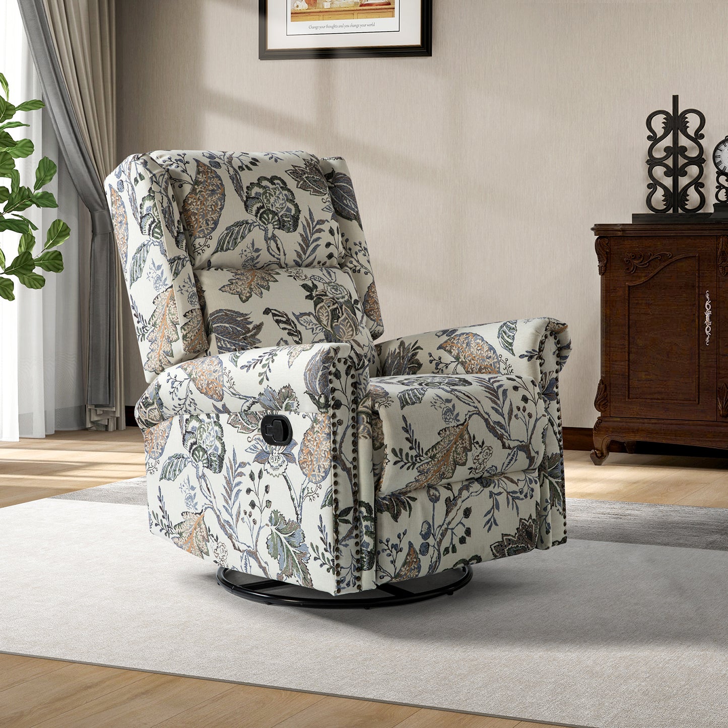 Helmut Manual Swivel Glider Recliner