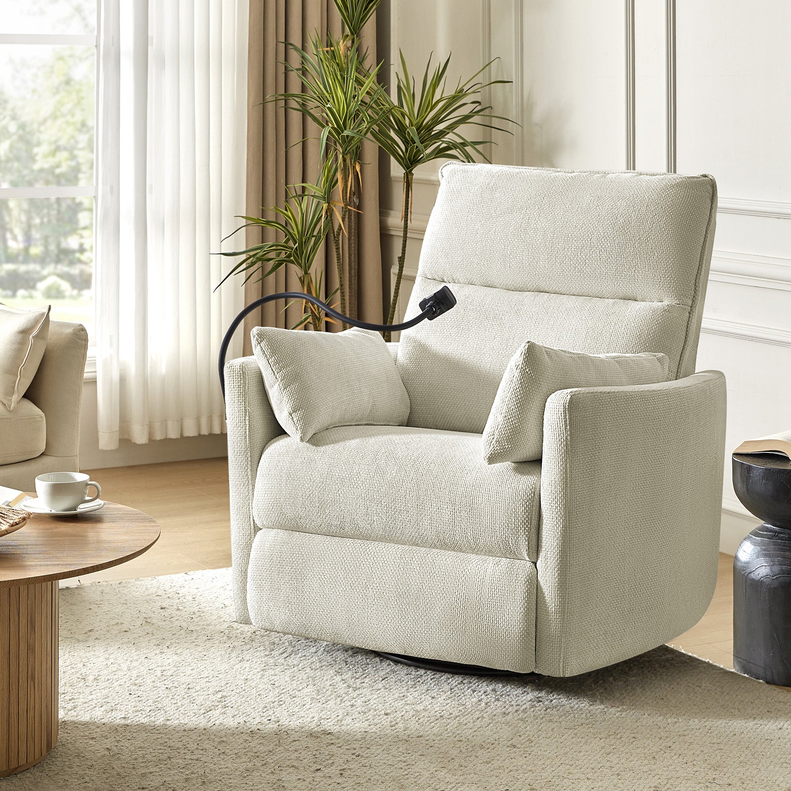 Archibald Power Rocking Swivel Nursery Recliner