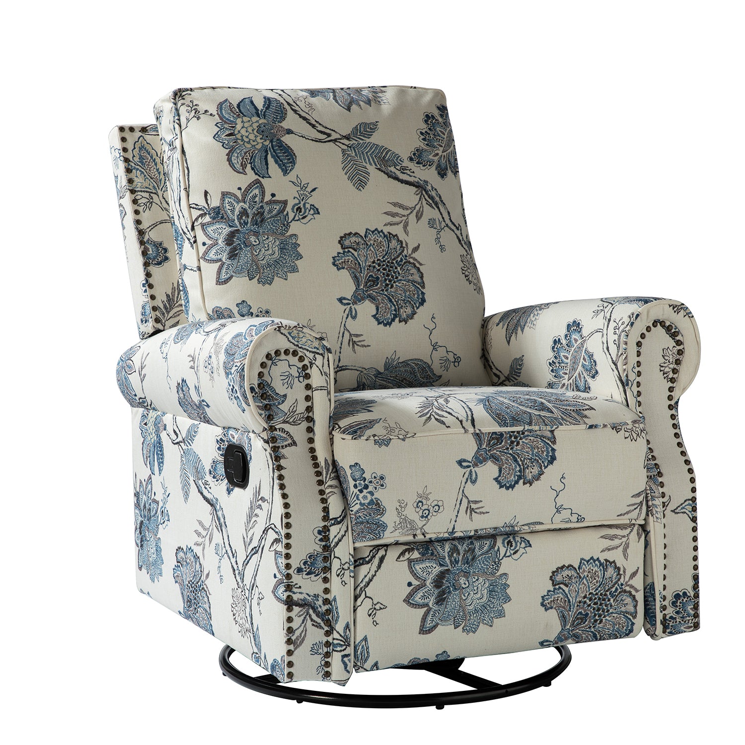 Kaspar Manual Swivel Glider Recliner